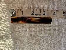 Vtg Faux Tortoise Shell Brown Hair Snap Barrette 3 14" Made In France