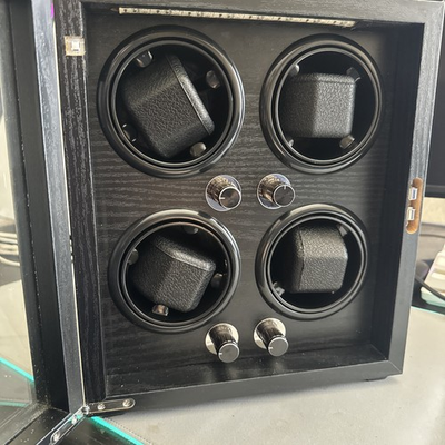 #ad #ad Oryx Watch Winder 4 Rotator Box Auto Rotating Black Parts or Repair $149.99