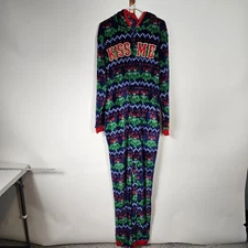 Dec 25th Christmas Pajama Jumpsuit XL Kiss Me Ugly Festive Holiday Outfit