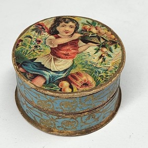 RARE Ancienne BOITE À BIJOUX ancienne insolite beau design en carton / bijout...