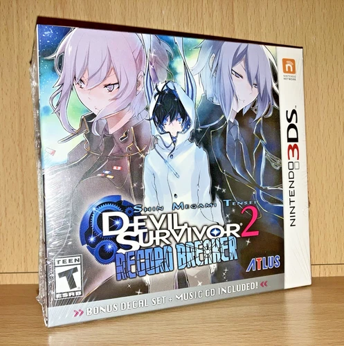 Shin Megami Tensei Devil Survivor 2 Record Breaker (Nintendo 3DS) w/ CD - NEW