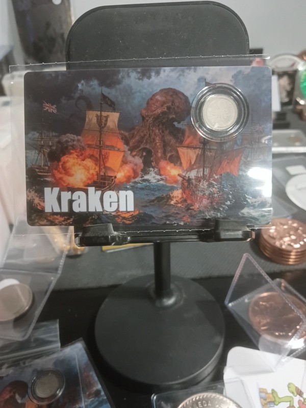 KRAKEN 1/500 Oz Platinum Coin 25$ Liberia 2026 - In hand