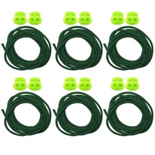 6 pack Sport Shoe Laces Tieless No Tie Shoe Laces Kids Adults Sneakers Cord Stop