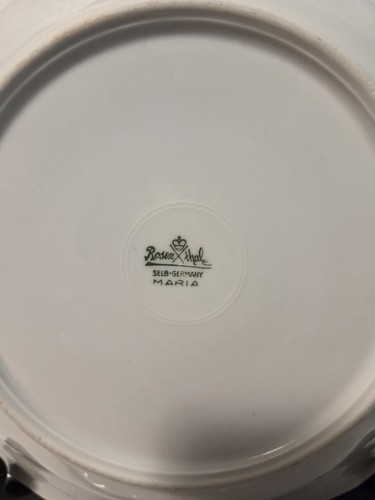Set of 4 Rosenthal MARIA White 12-Sided DINNER Plates 9.5" Germany - Picture 5 of 11