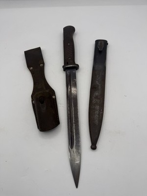 1940 Elite Diamant German K98 Bayonet, Scabbard E.U.F Horsler 1940, + Frog, Rare