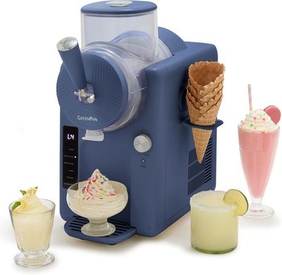 GreenPan Frost Ice Cream Maker Slushie Machine Soft Serve Sorbet Margaritas