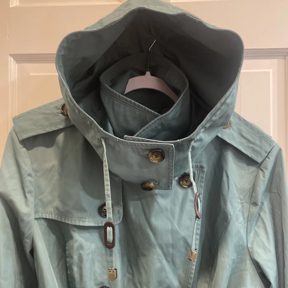 Gabardina vintage clásica London Fog para mujer XL doble botonadura EE. UU. ¡Perfecta! Foto 4 de 4