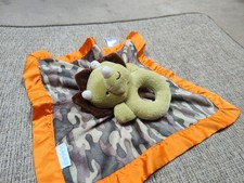 Carters Baby Plush Green DINOSAUR Dino Lovey Security Blanket