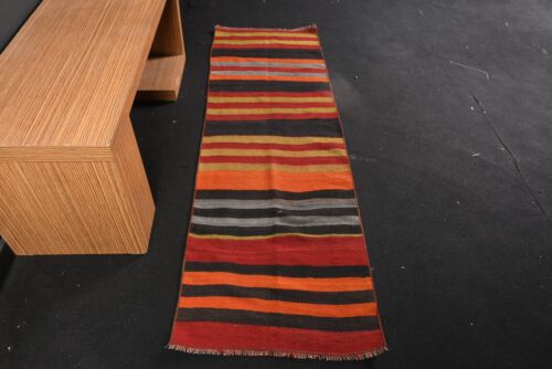 Tappeti arte, tappeto oushak, tappeto turco, tappeto corridore 2,1 x 6,3 piedi, kilim, tappeto marocchino - Foto 1 di 6
