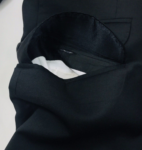 Ben Sherman Blazer 40 Black Wool Ticket Pocket 2 Vent Sport Coat Preppy Money - Picture 14 of 15