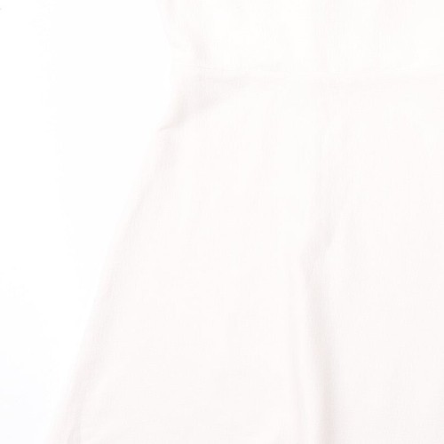 Miss Selfridge Womens White Polyester Blend Size 4 - Picture 12 of 12