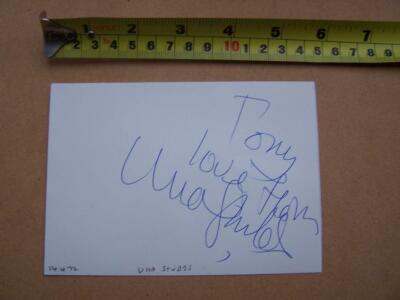 Una Stubbs Autogramm (MY28) bitte nach unten scrollen
