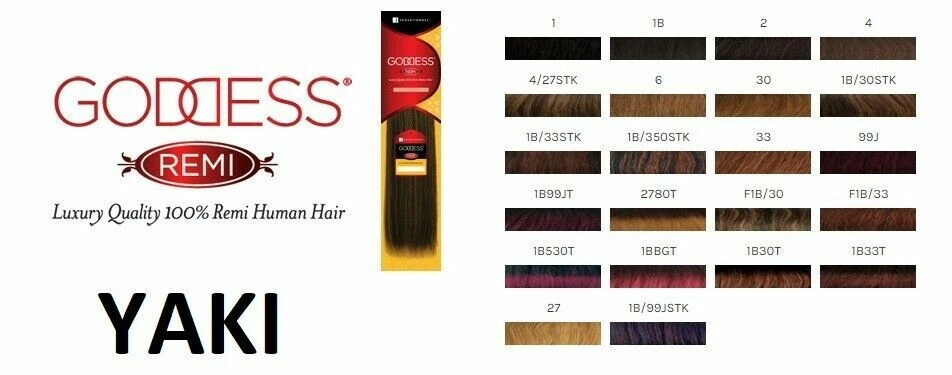 SENSATIONAL REMI GODDESS 100% HUMAN HAIR EXTENSION 8"10"12"14"16"18"20"- YAKI