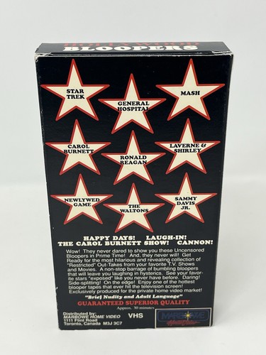 Vintage VHS: Hollywood Bloopers Uncensored Tested And Working - Picture 3 of 7
