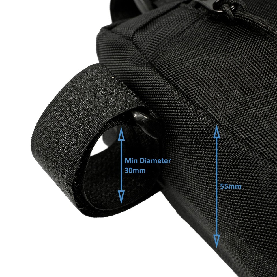 Medium 35cm Long Bicycle Pouch Bike Frame Bag Cycling Riding Connect ...