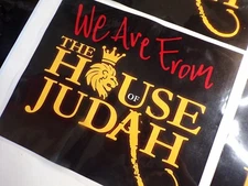 We Are from The House of Judah Iron On Patch SALE LIMITED TIME