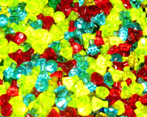 ☀️LEGO GRAB BAG LOT OF 100 TRANSPARENT PIRATE JEWELS CRYSTALS TREASURE GEMS - Picture 1 of 1