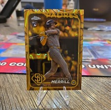 2024 Topps Gilded Gold RayWave Refractor Jackson Merrill /25 RC Padres