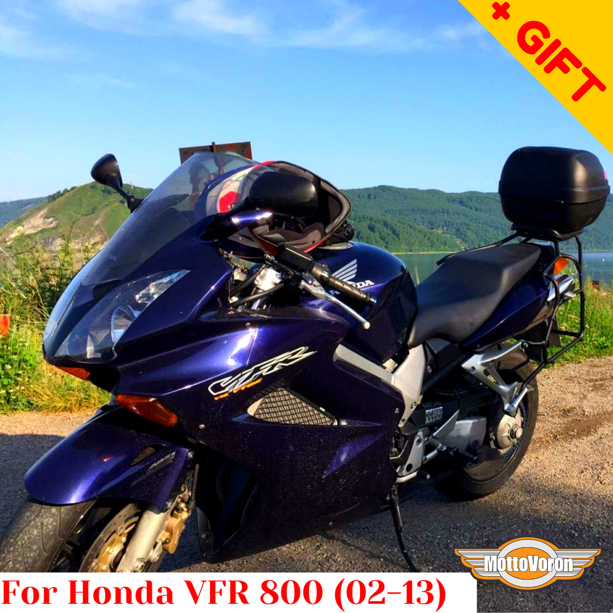 Carénage Latéral Droit Pour Honda VFR 800 V-Tech 2002-2007 - Occasion, Couleur Rouge