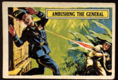 Trade Card, A&BC Chewing Gum, BATTLE, 1966, Ambushing The General, #7