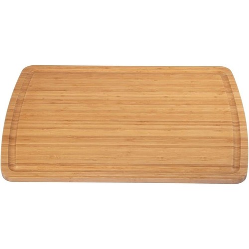 Large Bamboo Cutting Board Butcher Block Reversible W/ Juice Groove Meat BBQ New - Picture 2 of 8