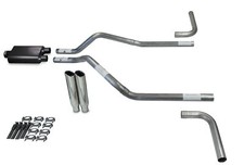 Gmc Jimmy 92-94 2.5 Dual Exhaust Kits 2 Chamber Clamp On Tips Side Exit