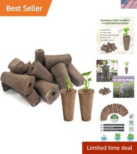 50-Pack Hydroponic Grow Sponges - PH Balanced Coconut Fiber Seed Starter Pods 8.96 per gallon