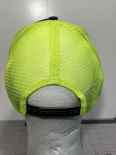 CastAway Ruten Angeln - grau neongrün verstellbar SnapBack Mesh Cap Mütze - Bild 4 von 8