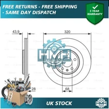 Fits Renault Laguna Scenic Clio Grand + Other Models HMH Front Brake Disc