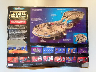 1995 GALOOB STAR WARS MICRO MACHINES MILLENNIUM FALCON PLAYSET Plus Extras
