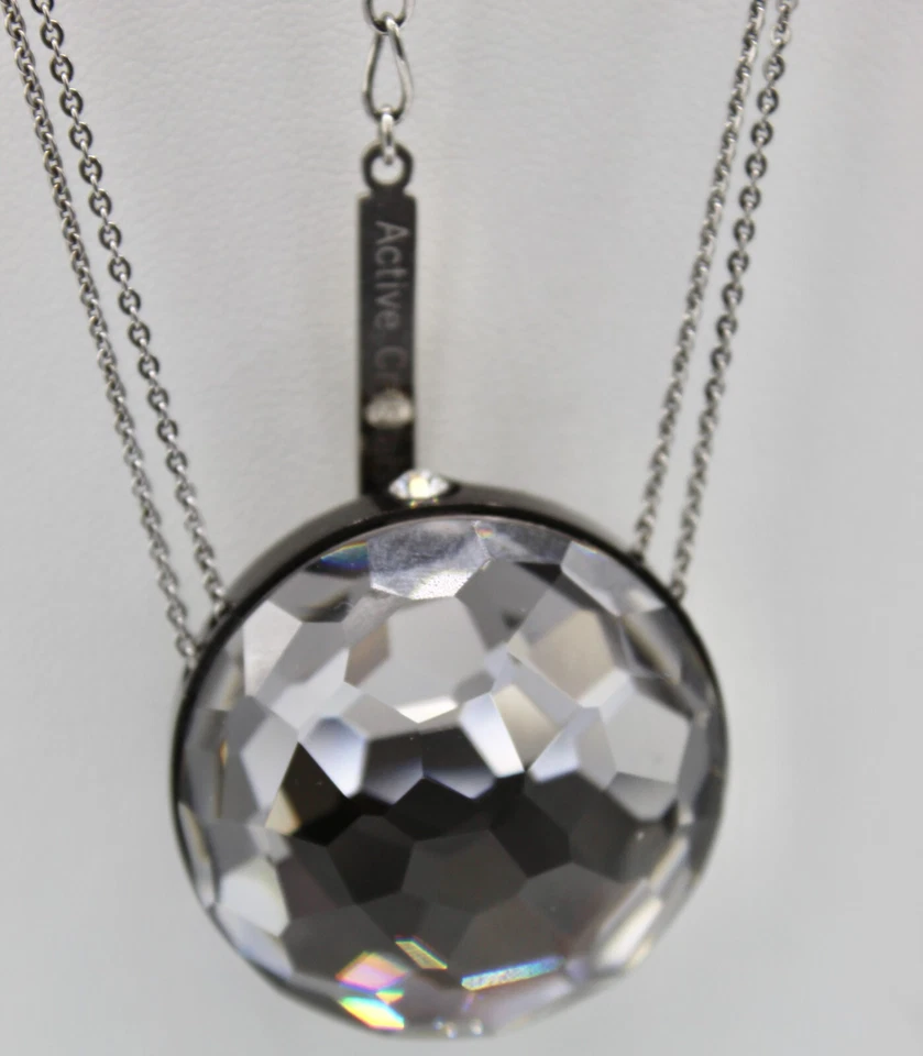 Collar Swarovski Llave de Memoria USB Oculta 2GB Gris Cristal ¡¡Precioso!! N500 Foto 3 de 3