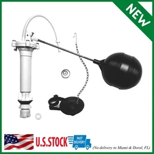 Universal Complete Toilet Tanks Repair Kit Fill Valve Flapper Float Replacements