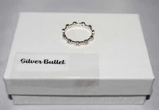 Silpada Sterling Silver Cubic Zirconia Roundabout Stackable Ring R2063 Size 6