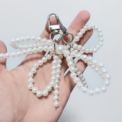 Vintage Bowknot Pendant Fashionable Keychain Accessory Beads Bag Pendants - Photo 7 sur 12