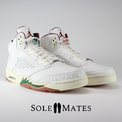 Nike Air Jordan 5 Retro 'El Grito' Sail Green Red HF8833-100 Men's