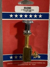UNITED STATES M-035C Two Position Push/Pull Auto/Marine Switch CHROME Free Ship