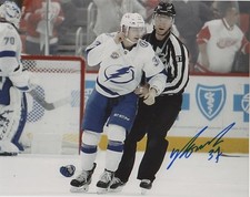 Tampa Bay Lightning Yanni Gourde Signed Autographed 8x10 Photo COA #10