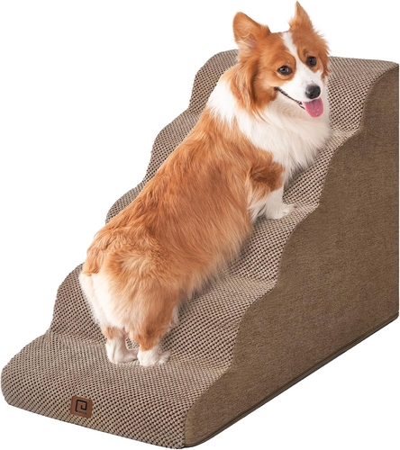 Dog Stairs Pet Steps Bed High Small Ramp Dogs NonSlip Ladder Couch Foldable Foam