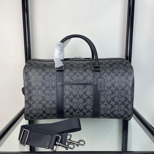 Coach Boston Bag C5305 Signature Canvas Schwarz Grau Crossbody Handtasche Outlet Neu - Bild 1 von 10