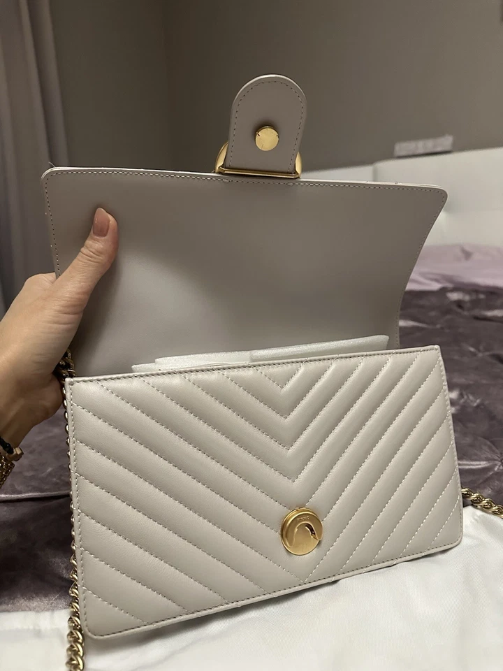 Carteras y bolsos de cuero usados diseñador Pinko Love Excelente Estado 100% Foto 4 de 4