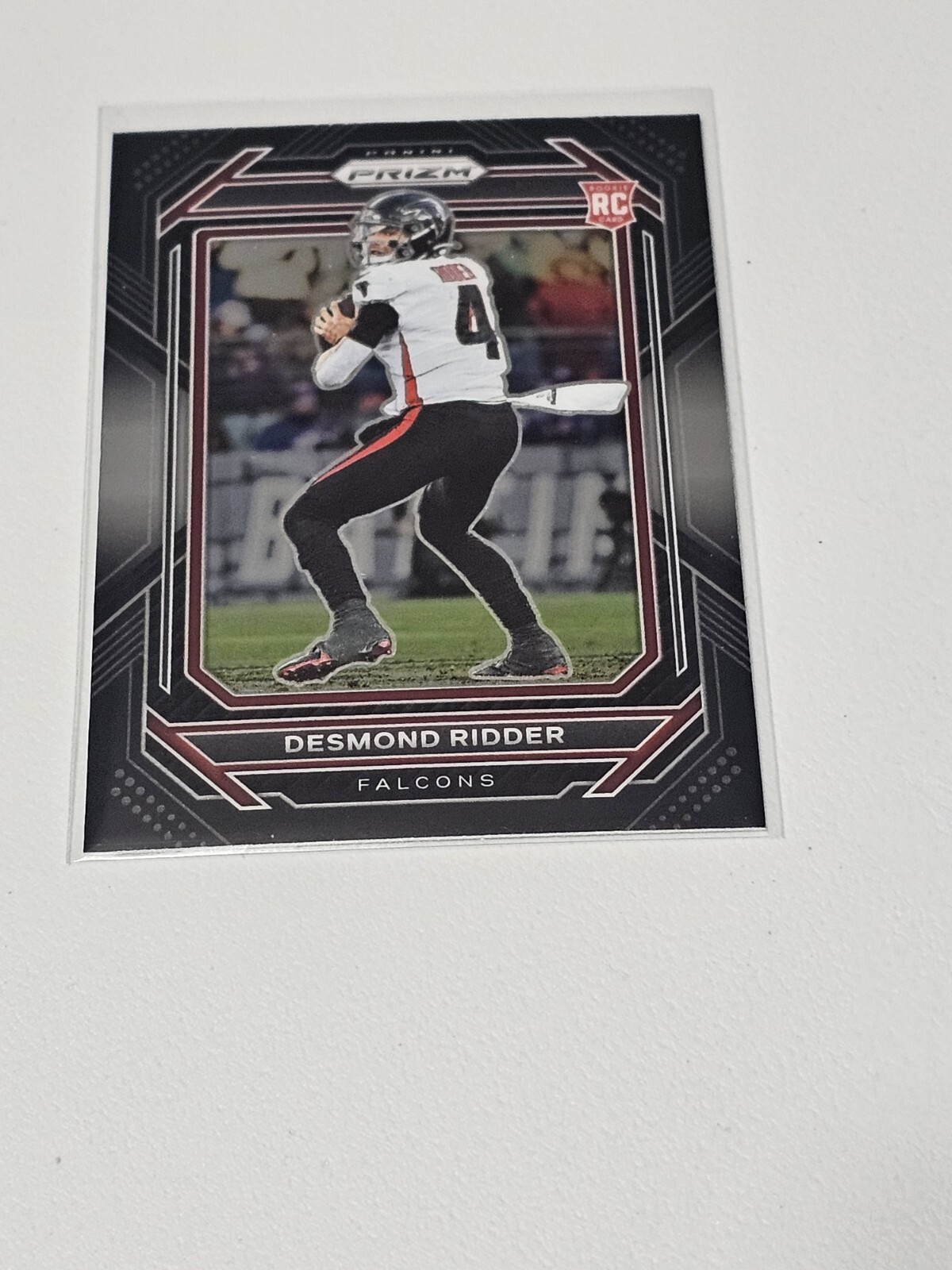 2022 Panini BFL Chronicles Desmond Ridder Prizm Black Silver Prizm No. PB-9