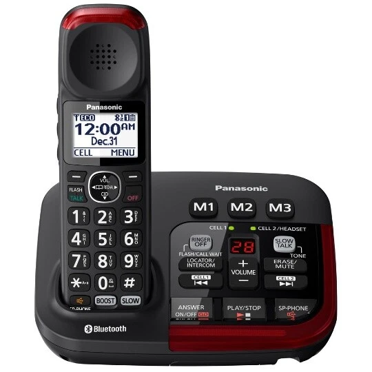Panasonic Link2Cell KX-TGM430B Amplified Bluetooth Phone with (1) extra handset - Image 2 of 4