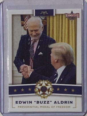 ASTRONAUT EDWIN ''BUZZ'' ALDRIN 2020 DECISION PRESIDENTIAL MEDAL OF FREEDOM CARD 