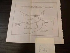 1900 Cabure Laguna March EE. UU. Filipinas Insurgencia Guerra Ejército Boceto Mapa Diagrama