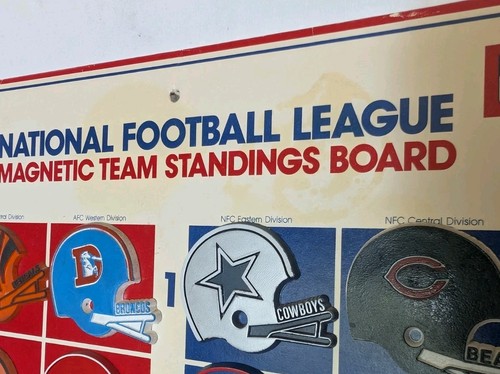 Vintage 1977 NFL Football Standings Magnetic Board, Complete with all 28 Teams - Picture 17 of 19