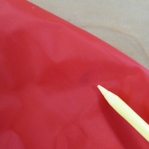 Sanrio Hello Kitty Red Girl Raincoat Jacket Bow Bag 100% Nylon Snap Button 5-6 - Picture 8 of 17