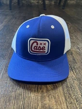 CASE XX Knives True Royal Blue Cotton White Mesh 41192 Trucker Hat NEW With Tags