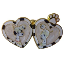 Disney Trading Pin 178766 Loungefly Pongo, Perdita, Puppies Animals Heart Locket