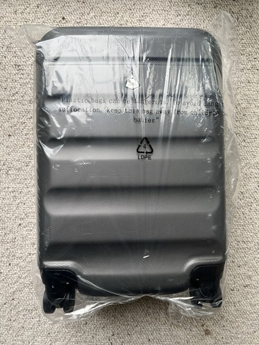 Aerolite 55cm Hard Shell 34L Cabin Luggage, Charcoal - Picture 2 of 6