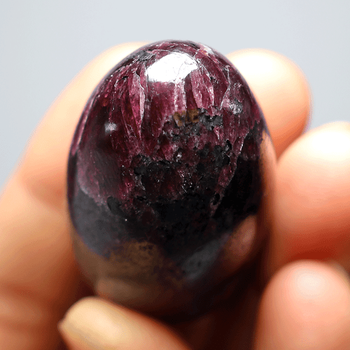 Granate Gema Natural 73g Granate Alta Calidad Coleccionable Shiva Lingam Cristal Mineral ~ 52MM - Imagen 5 de 12
